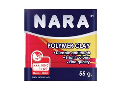 NARA POLİMER KİL 55 GRAM PM19 CRİMSON X 6 ADET