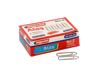 BİGPOİNT NİKEL ATAŞ NO:2 (25MM) X 10 ADET