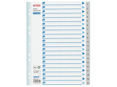 BİGPOİNT PP SEPERATÖR 1-20 RAKAMLI X 15 ADET