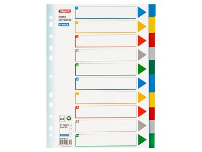 BİGPOİNT PP SEPERATÖR 10 RENKLİ X 30 ADET