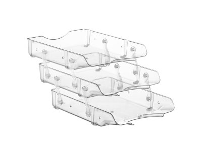 BİGPOİNT ŞEFFAF EVRAK RAFI 3LÜ X 4 ADET