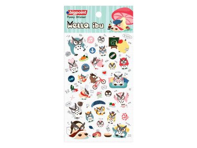 BİGPOİNT STİCKER BAYKUŞLAR X 15 ADET