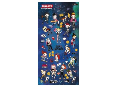 BİGPOİNT STİCKER ÇILGIN KIZLAR X 15 ADET