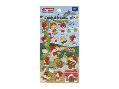 BİGPOİNT STİCKER JACK VE FASULYE SIRIĞI X 15 ADET