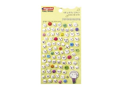 BİGPOİNT STİCKER KARIŞIK SMİLE X 15 ADET