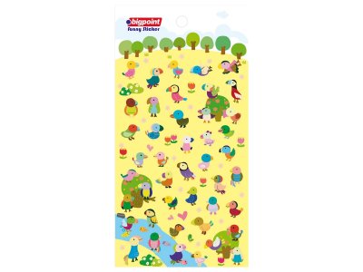 BİGPOİNT STİCKER PAPAĞANLAR X 15 ADET