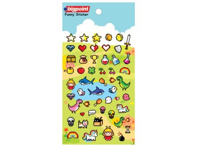 BİGPOİNT STİCKER PİKSEL MACERA X 15 ADET