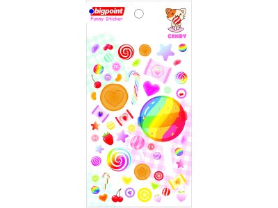BİGPOİNT STİCKER ŞEKERLER X 15 ADET