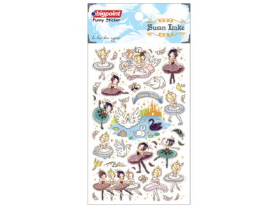 BİGPOİNT STİCKER SWAN LAKE X 15 ADET
