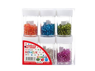 BİGPOİNT YUVARLAK BONCUKLAR (ORTA BOY) X 12 ADET